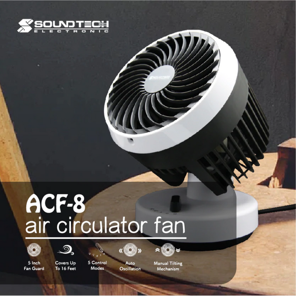5 INCH AIR CIRCULATOR FAN ACF-8 - Maudire Distribution