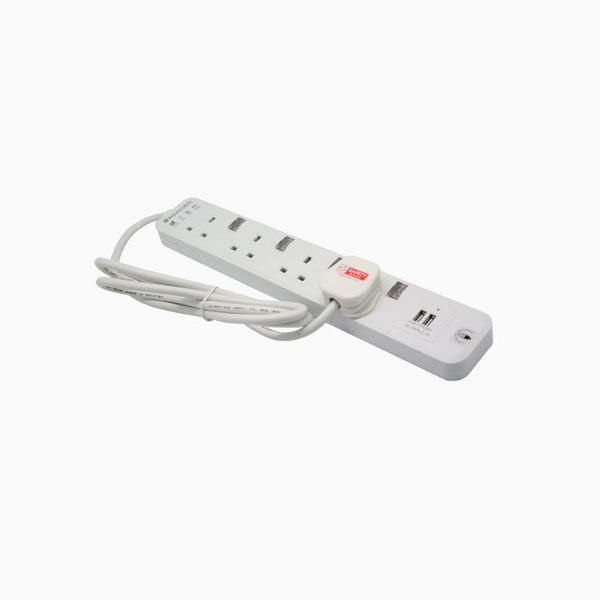 4 WAY EXTENSION SOCKET WITH USB PS-114 - Maudire Distribution